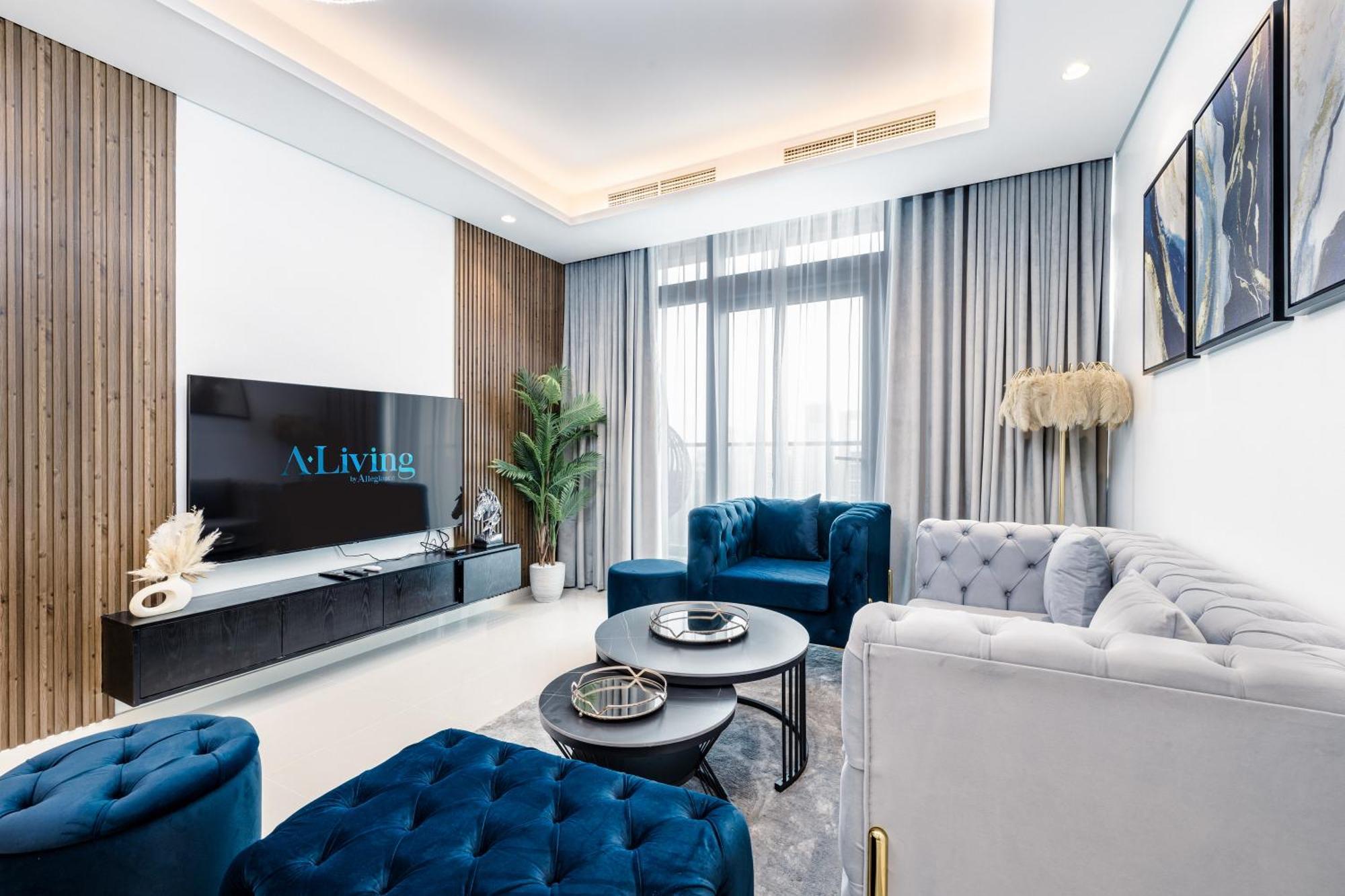 Ferienwohnung Aliving Luxe 2Br With Burj Khalifa View Infinity Pool Midtown-4704 Dubai Exterior foto