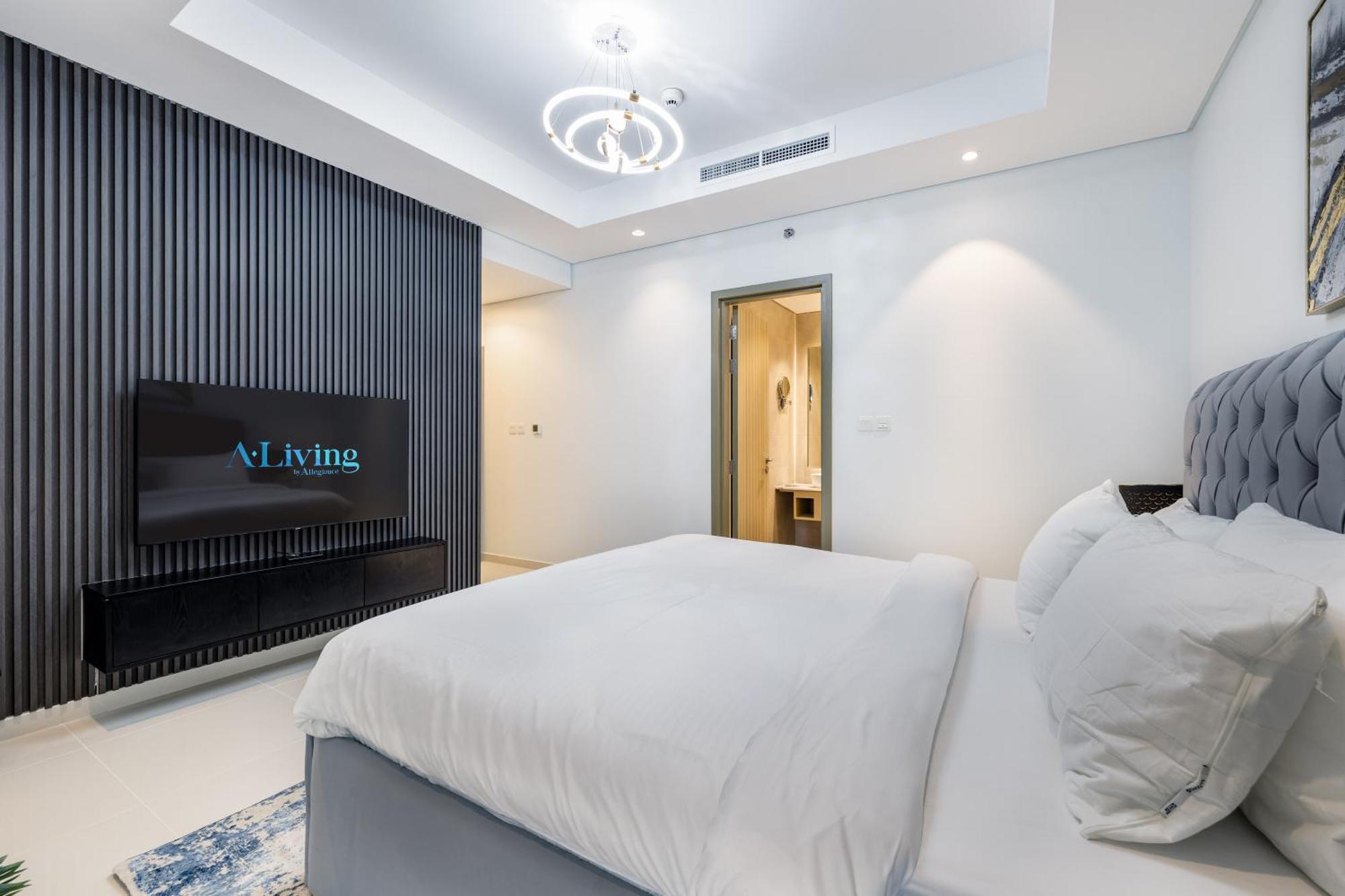 Ferienwohnung Aliving Luxe 2Br With Burj Khalifa View Infinity Pool Midtown-4704 Dubai Exterior foto